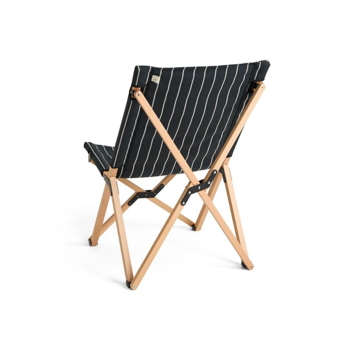 Leżak składany Black Beige Stripe Outdoor Market