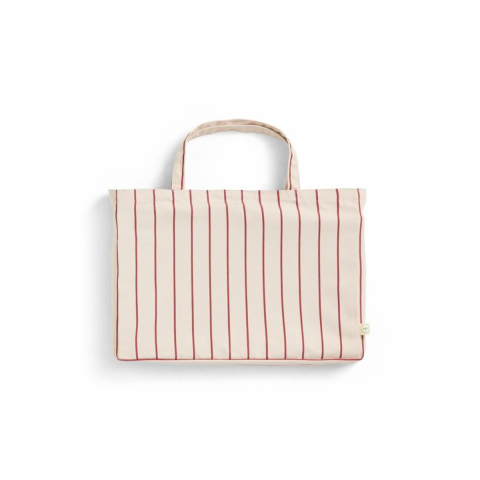 Outdoor Market Stołek składany Beige Red Stripe