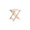 Outdoor Market Stołek składany Beige Red Stripe