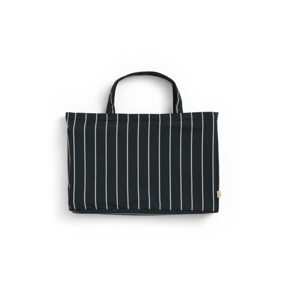 Outdoor Market Stołek składany Black Beige Stripe