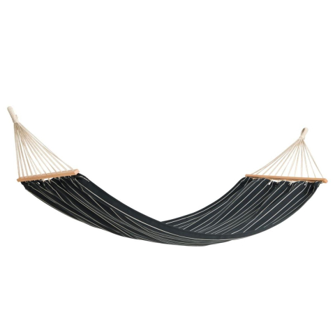 Outdoor Market Hamak Black Beige Stripe