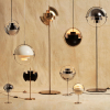 Regulowana lampa podłogowa Multi-Lite Chrome - GUBI