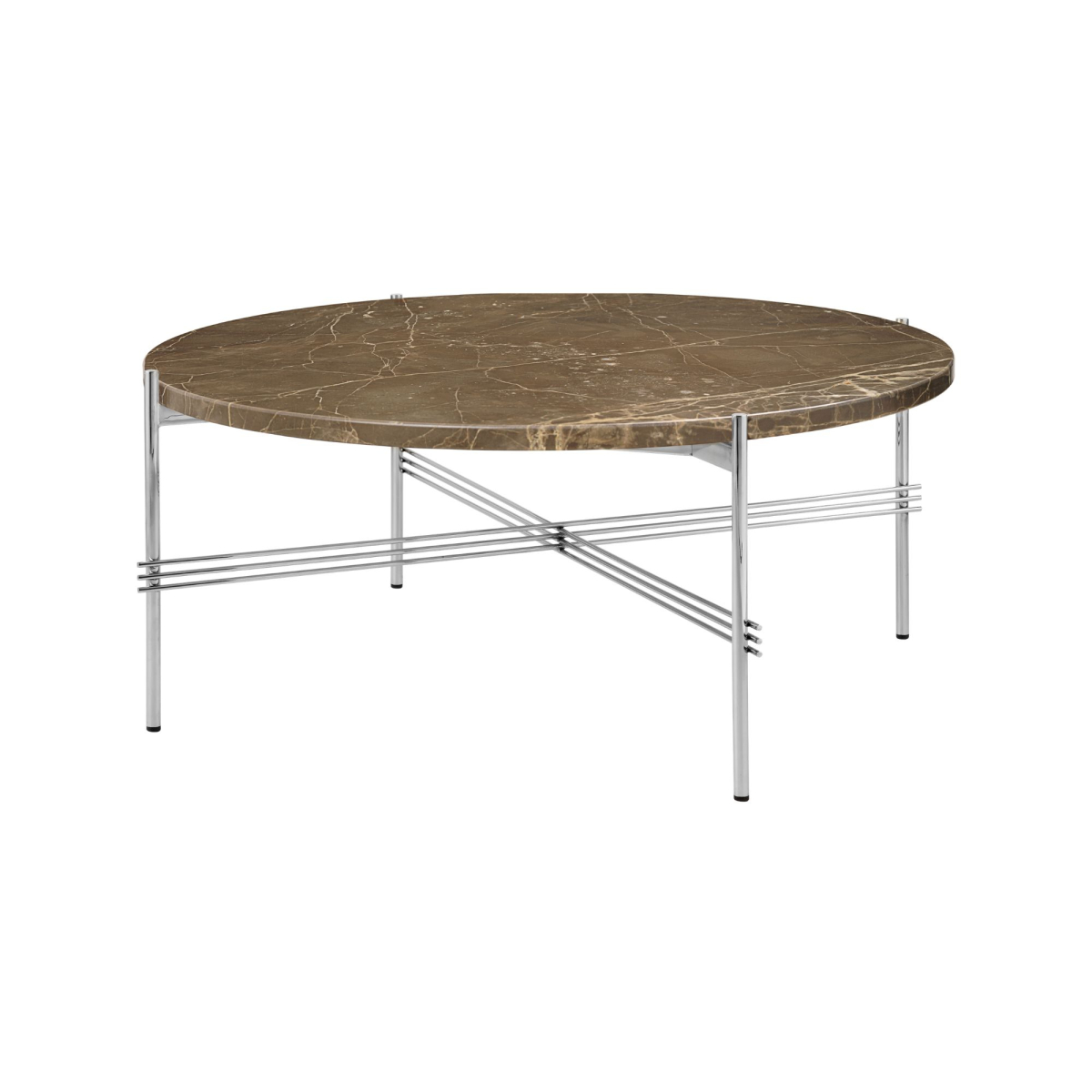 Stolik kawowy TS Ø80 rama stalowa