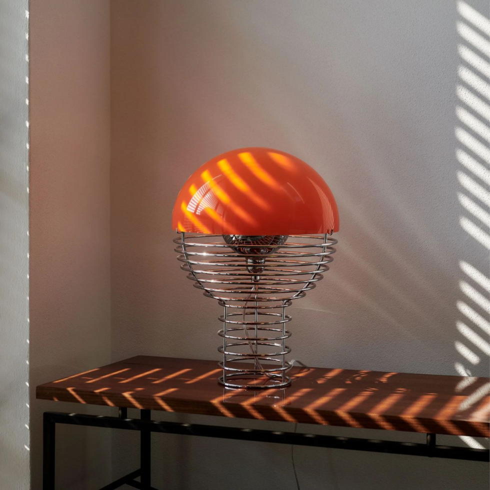 Lampa Stołowa Wire Ø30 Orange
