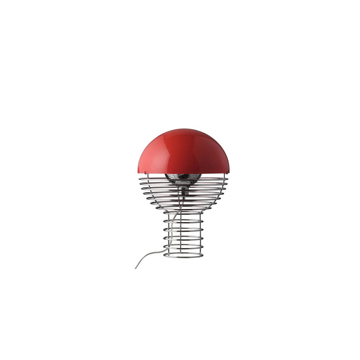 Lampa Stołowa Wire Ø30 Red