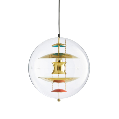 Lampa wisząca VP Globe Brass/Red/Blue
