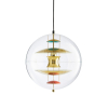 Lampa wisząca VP Globe Brass/Red/Blue