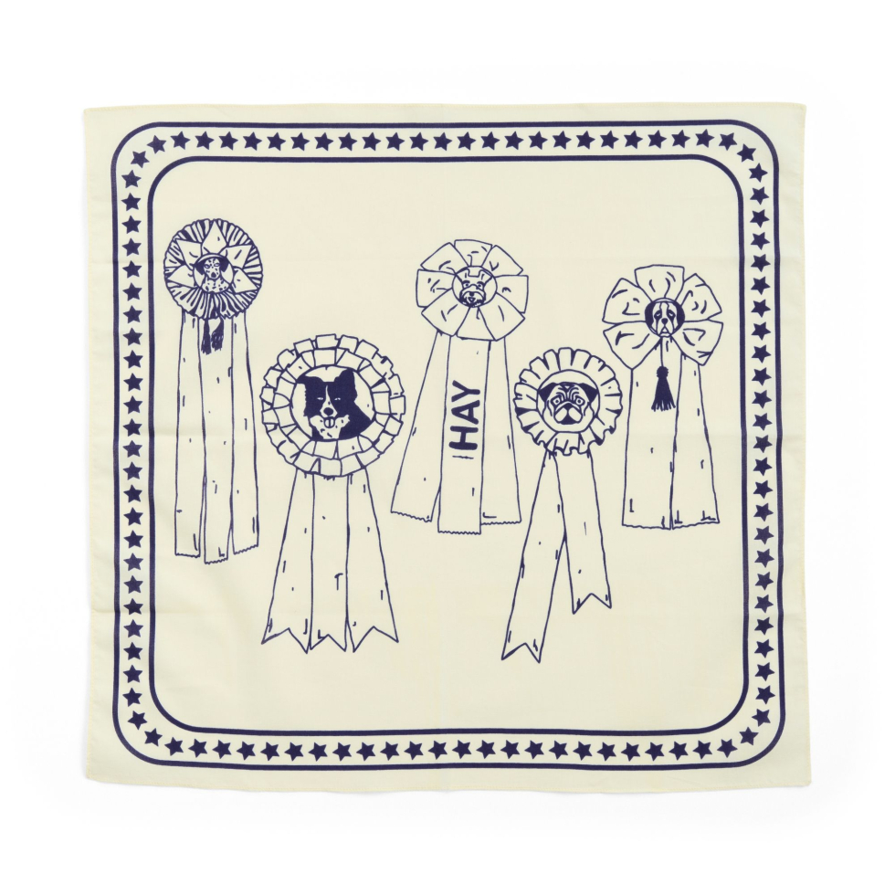 Bandana dla psa Dogs Scarf Off white with blue