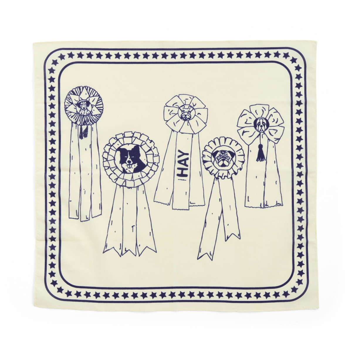 Bandana dla psa Dogs Scarf Off white with blue