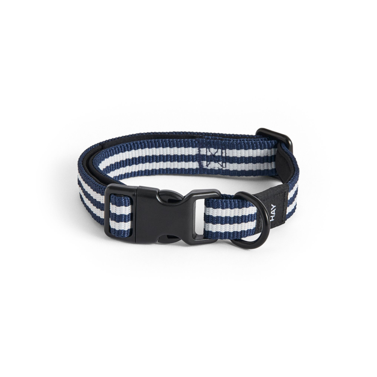 Obroża Dogs Collar Flat S/M Blue and white stripe