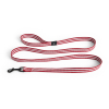 Smycz Dogs Leash Flat S/M Red and white stripe