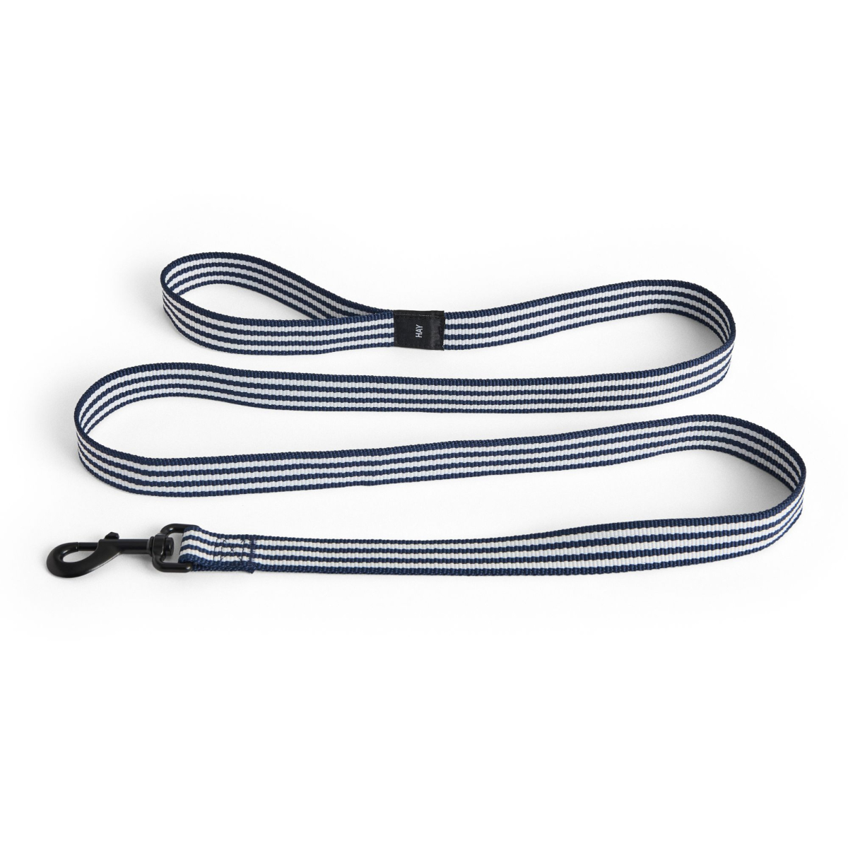 Smycz Dogs Leash Flat M/L Blue and white stripe