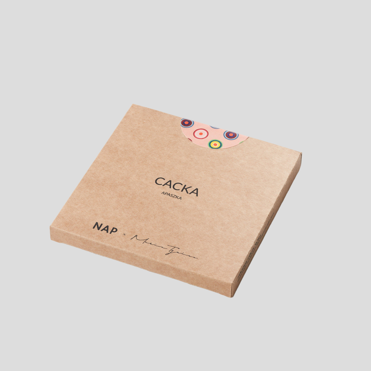 Apaszka Cacka różowa 70x70 NAP x Maria Tyniec