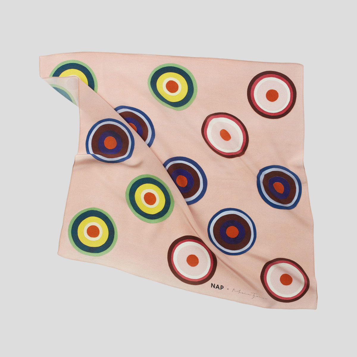 Apaszka Cacka różowa 70x70 NAP x Maria Tyniec