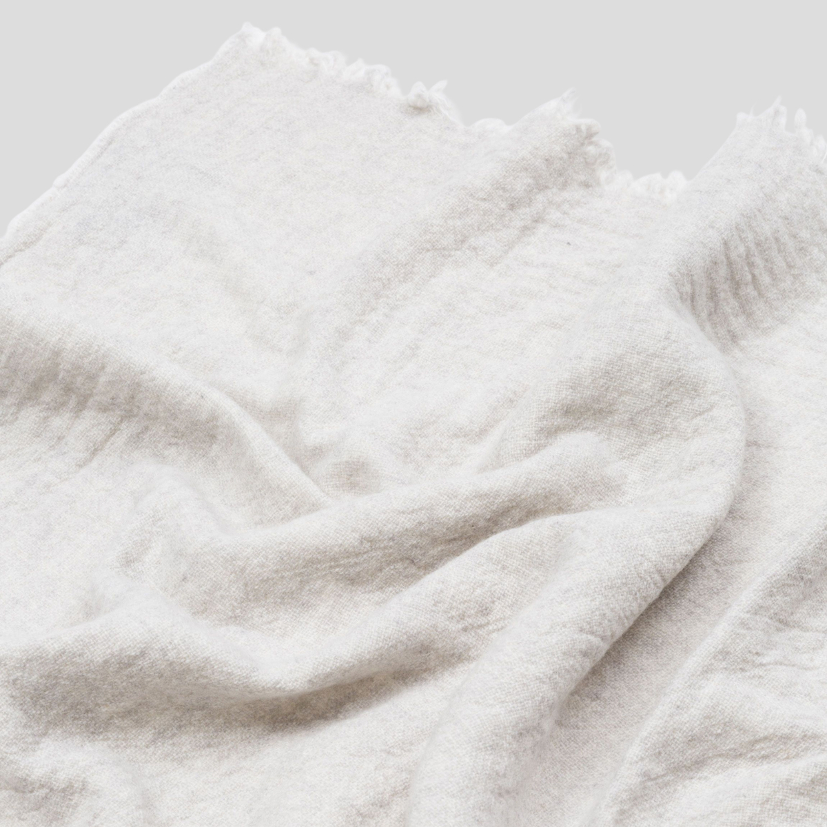 Pled wełniany Venere light grey 220x250 NAP