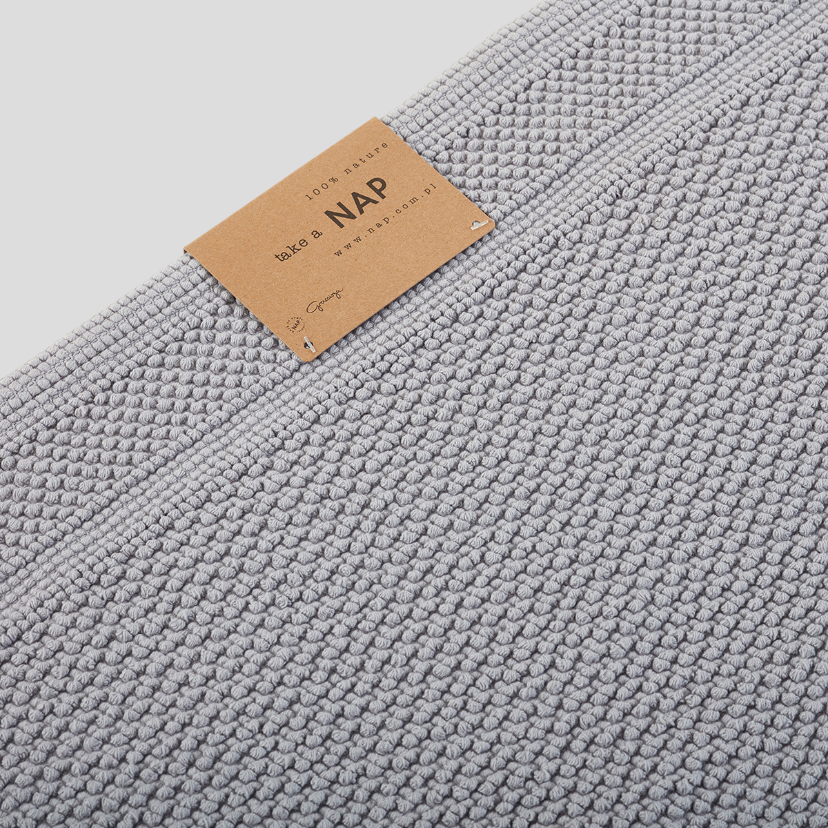 Dywanik Athenas Bath Mat 50x80 Silver NAP x Graccioza