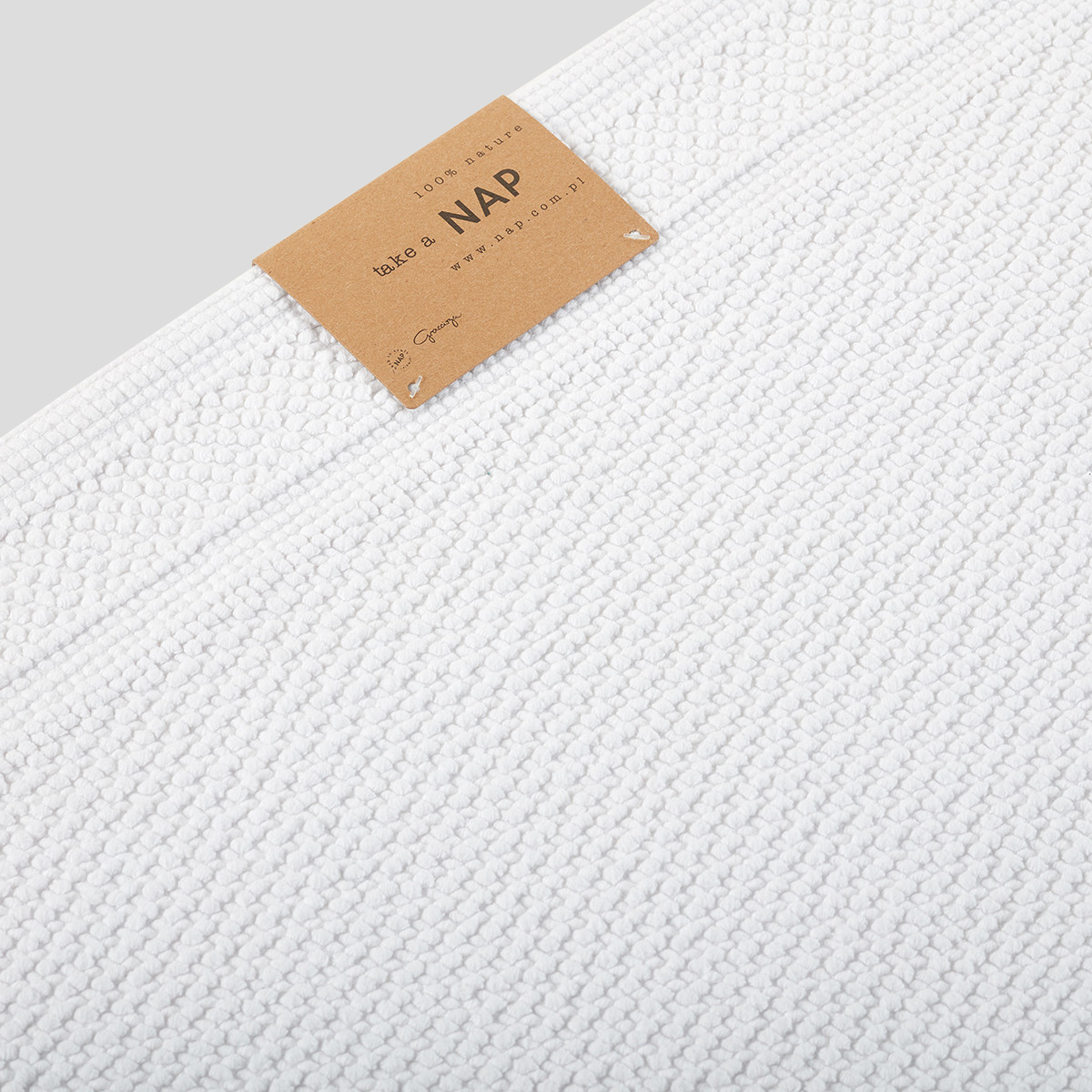 Dywanik Athenas Bath Mat 50x80 White NAP x Graccioza
