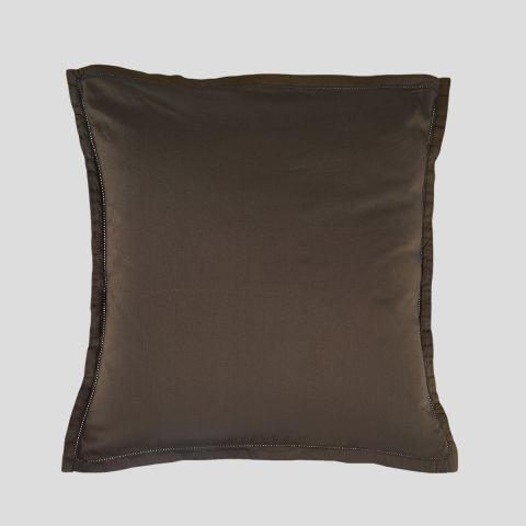 Poszewka na poduszkę z bawełny satynowej Lizbona III Brown NAP