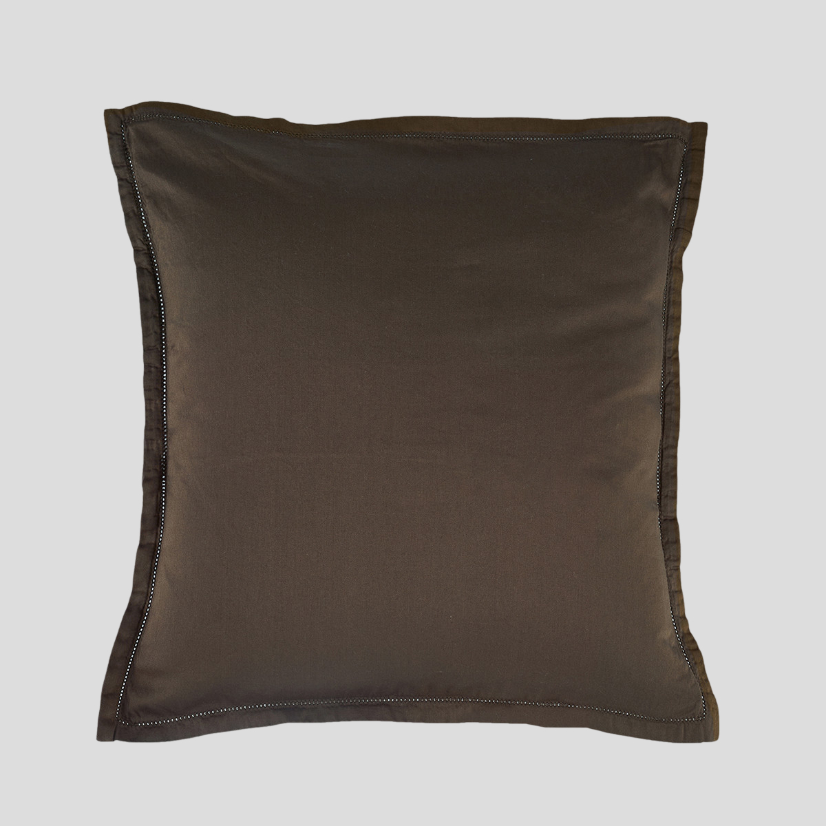 Poszewka na poduszkę z bawełny satynowej Lizbona III Brown NAP