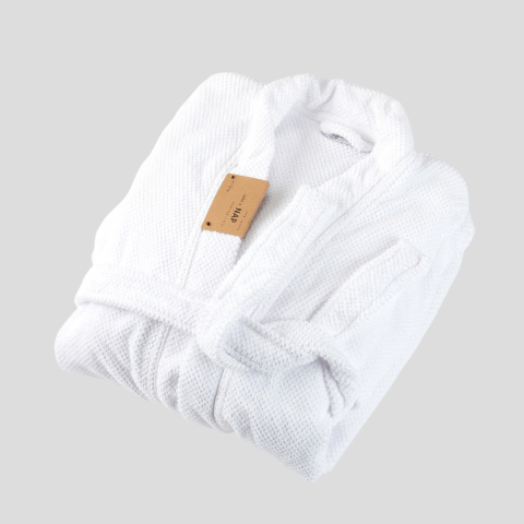 Szlafrok Kimono Bee Waffle M White NAP