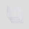 Komplet 4 serwetek Bord 40x40 White Off White