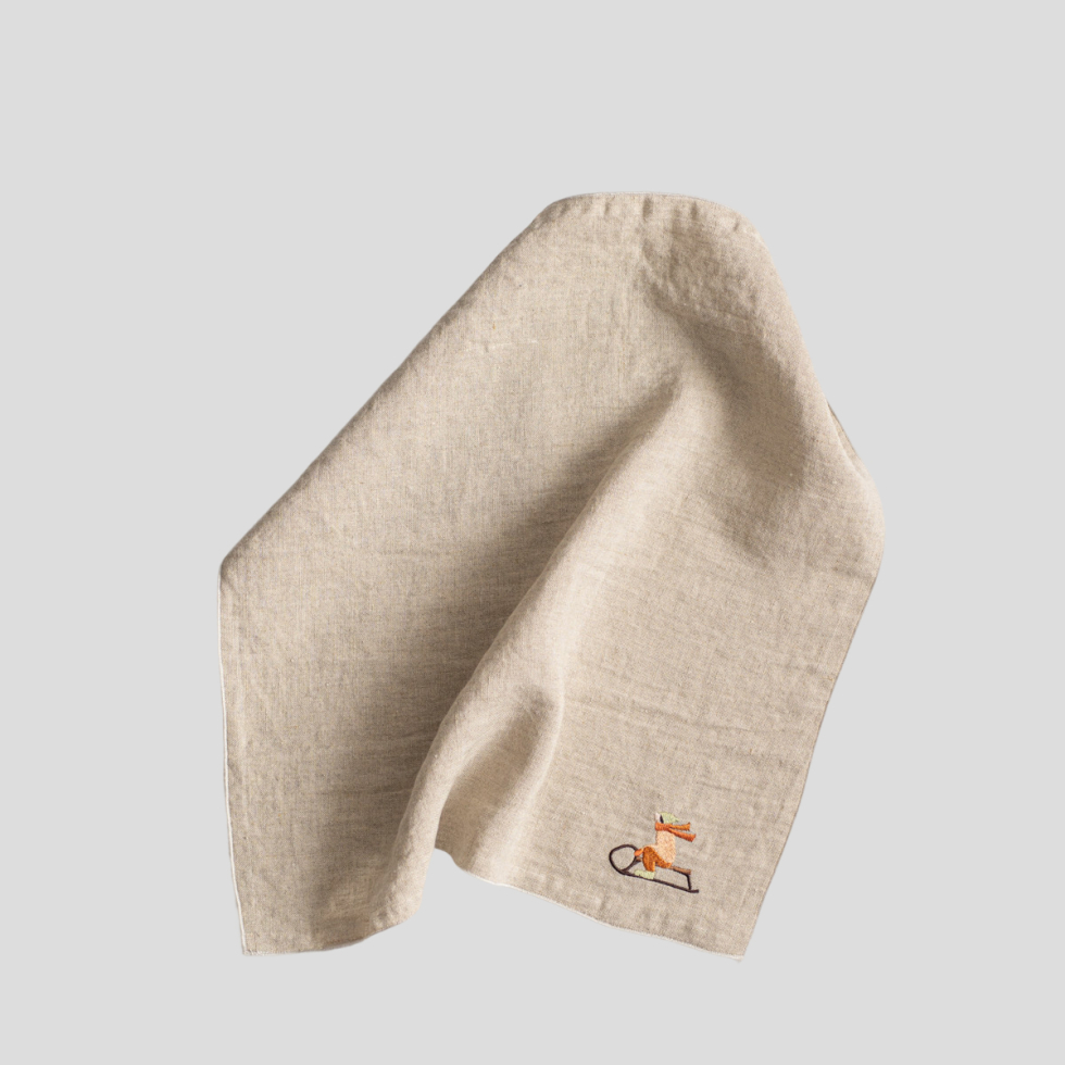 Serwetka z haftem Sanki Natural NAP