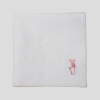 Serwetka z haftem rączka z sercem, 40x40, white NAP