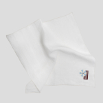 Serwetka z haftem parasol, 40x40, white NAP