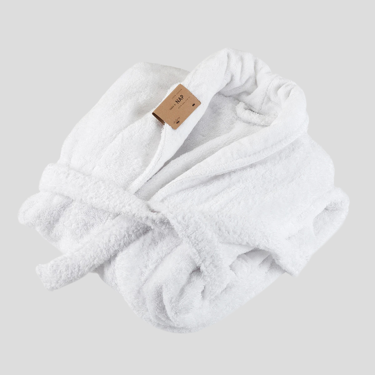 Szlafrok Long Double Loop L White NAP x Graccioza