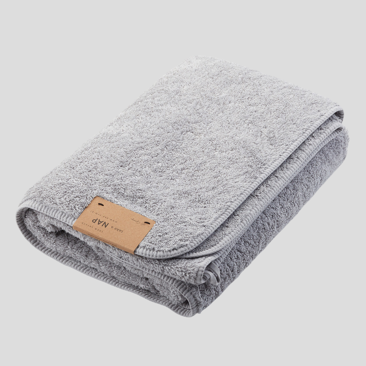 Ręcznik Long Double Loop Towel 70X140 cm Silver NAP x Graccioza