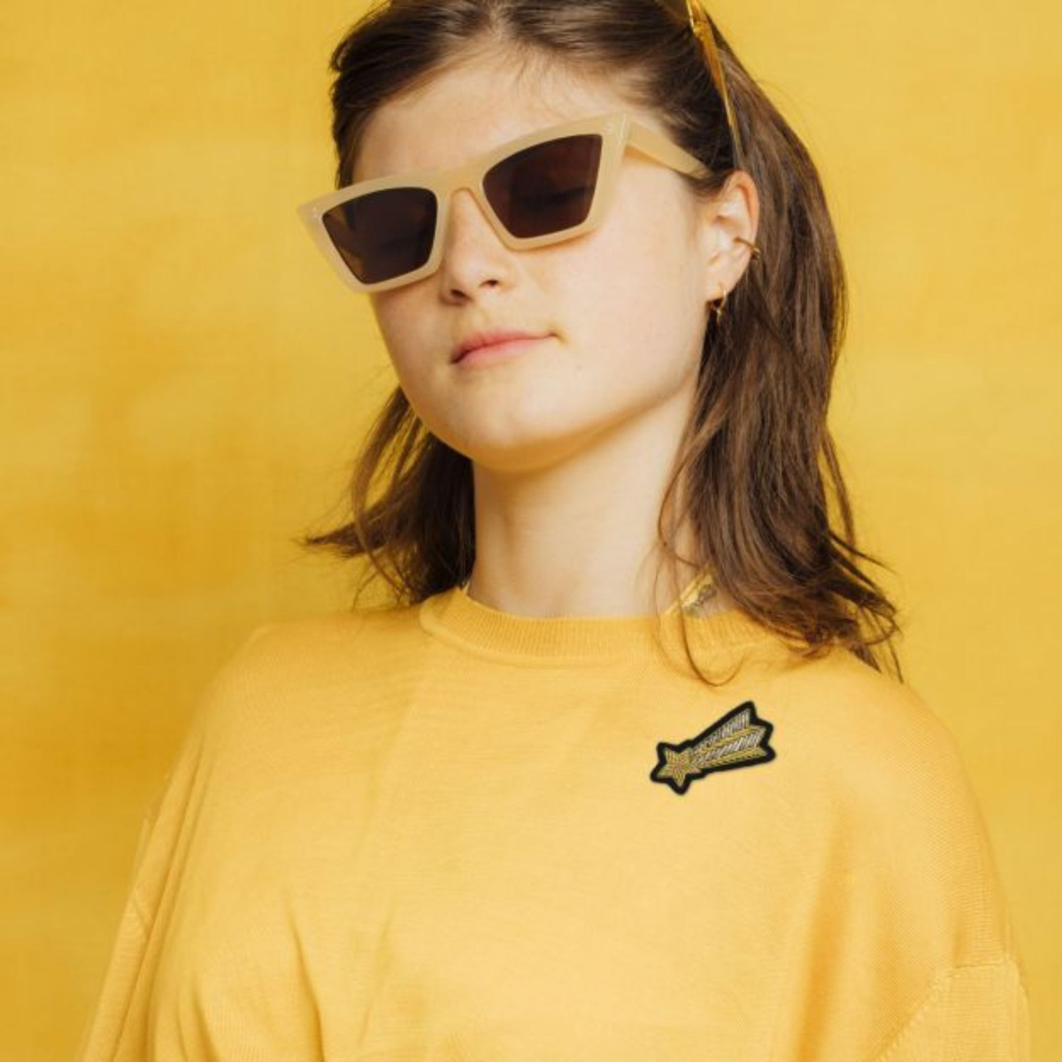 Broszka Złota Spadająca Gwiazda