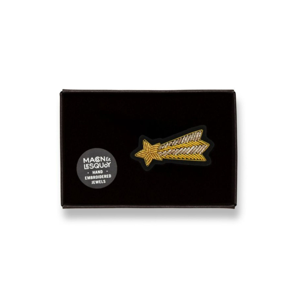 Broszka Złota Spadająca Gwiazda