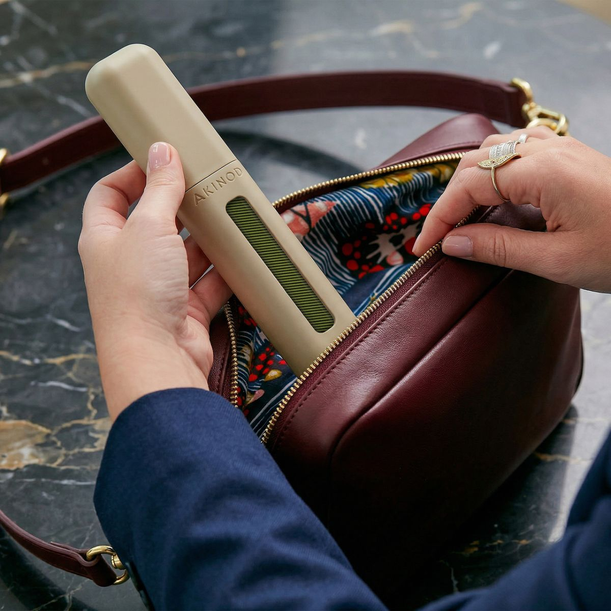 Magnetyczne sztućce turystyczne  Green Khaki