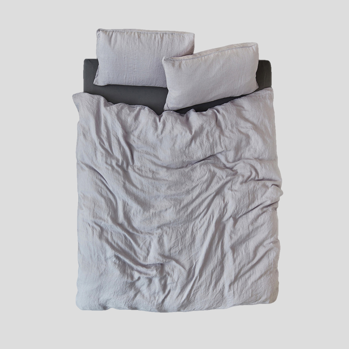 Poszewka Washed Linen Light Grey 50x80cm NAP