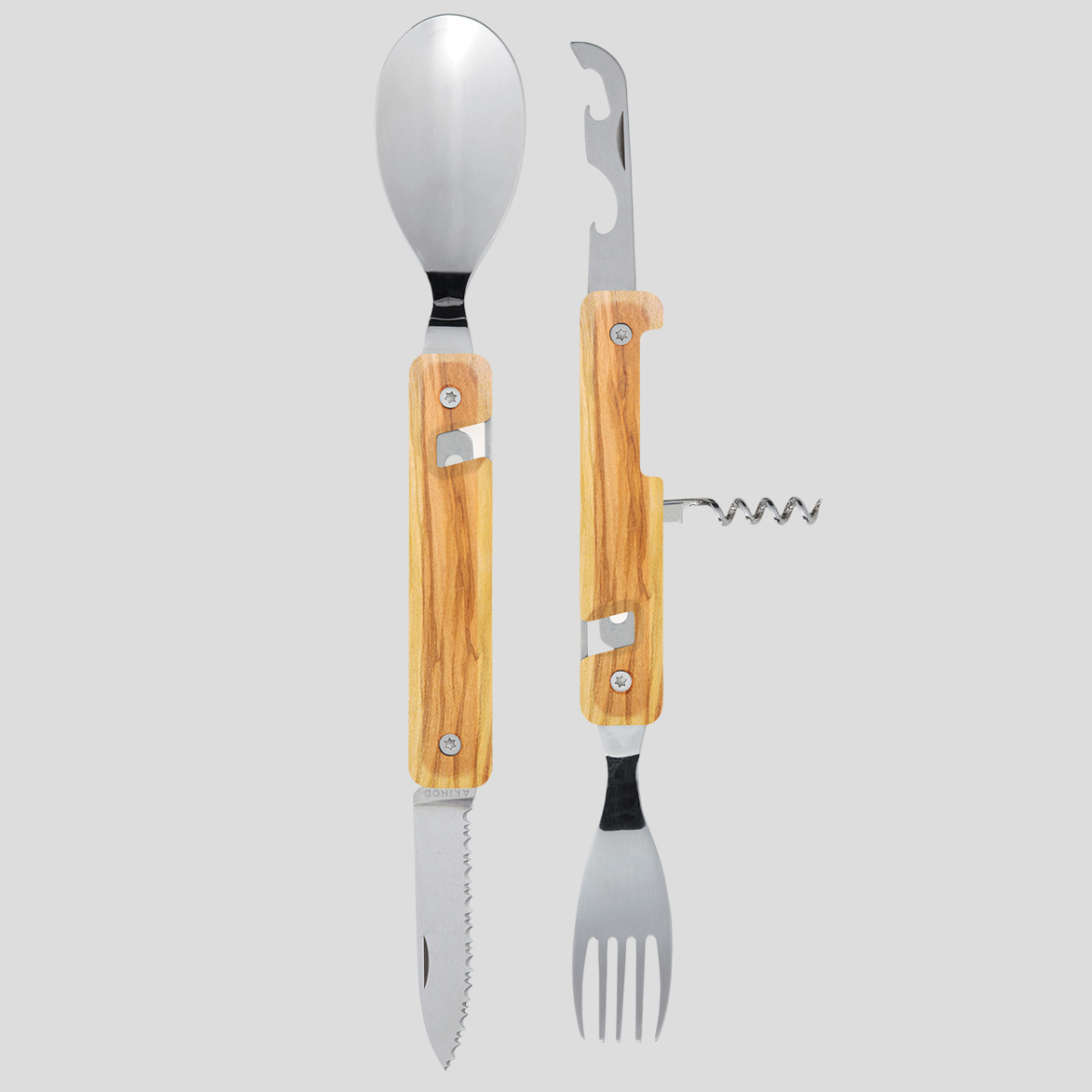 Magnetyczne sztućce wielofunkcyjne Olive Wood