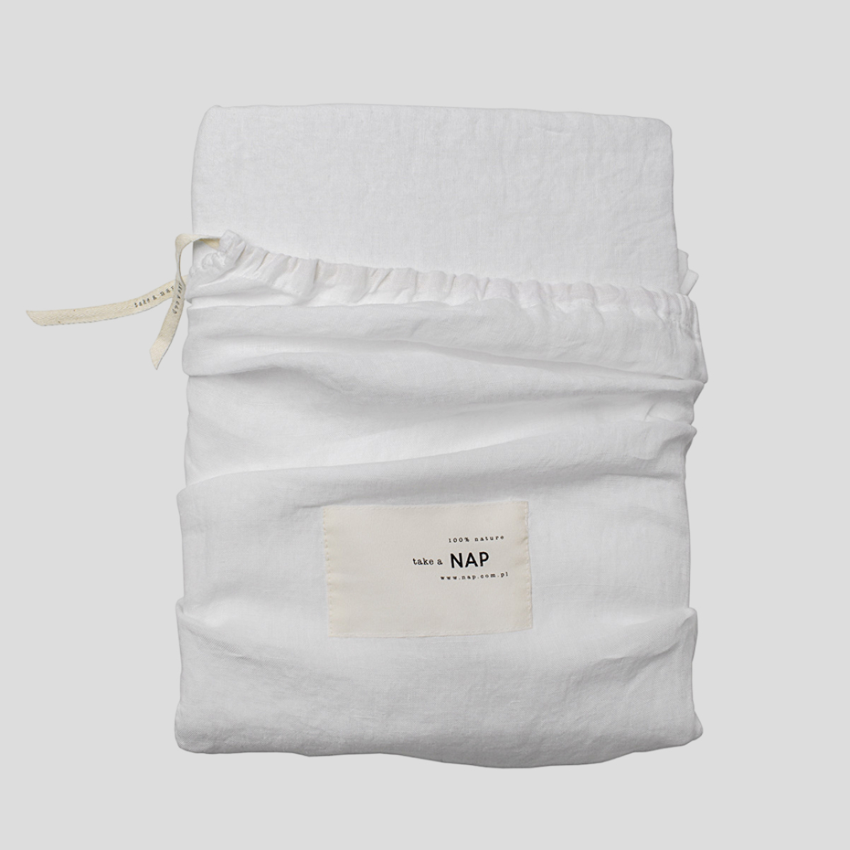 Prześcieradło lniane Washed Linen 240x260 Optical White NAP