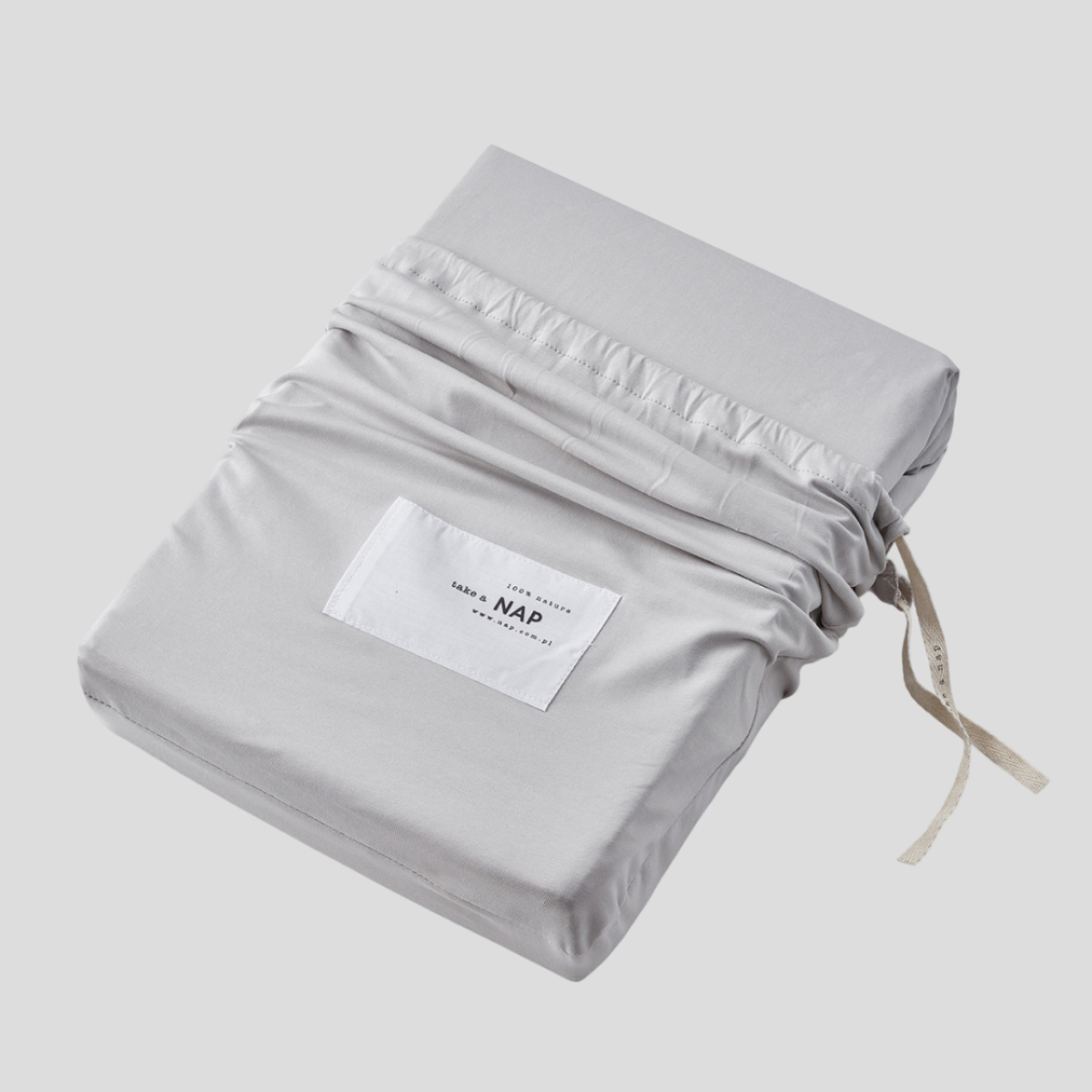 Prześcieradło z gumką Jersey Supreme GOTS Silver Grey NAP