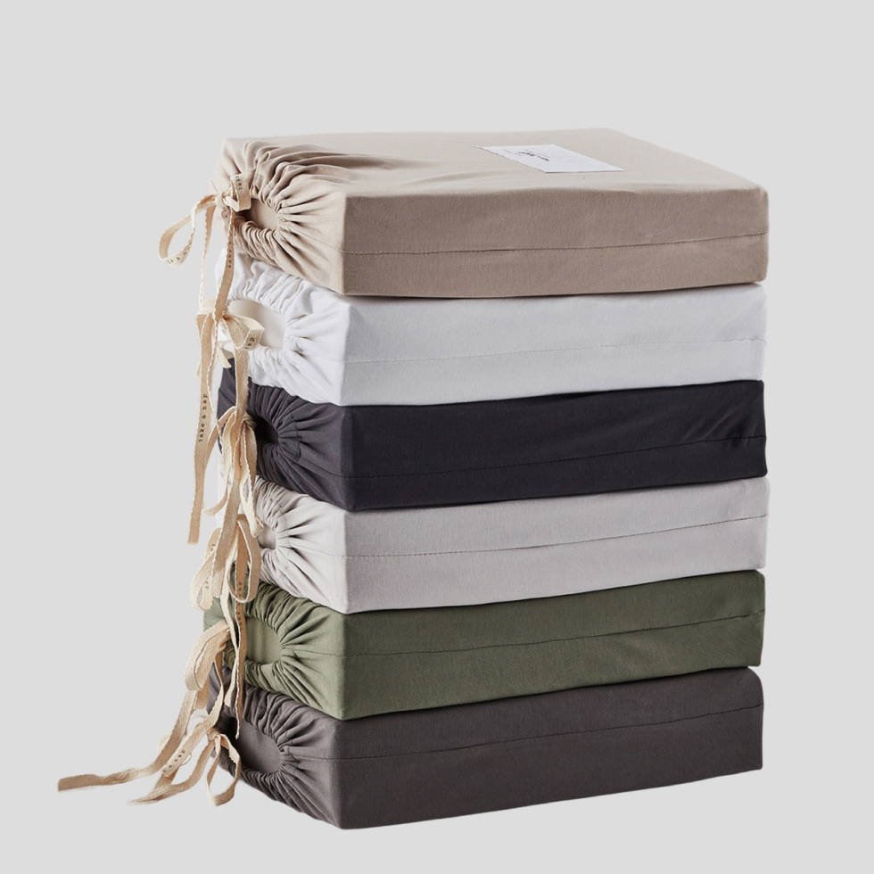 Prześcieradło z gumką Jersey Supreme GOTS Silver Grey NAP