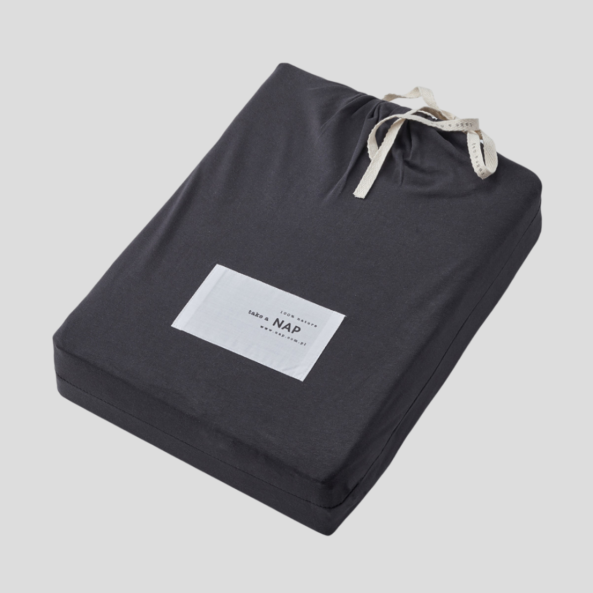 Prześcieradło Jersey Supreme GOTS Anthracite Grey NAP