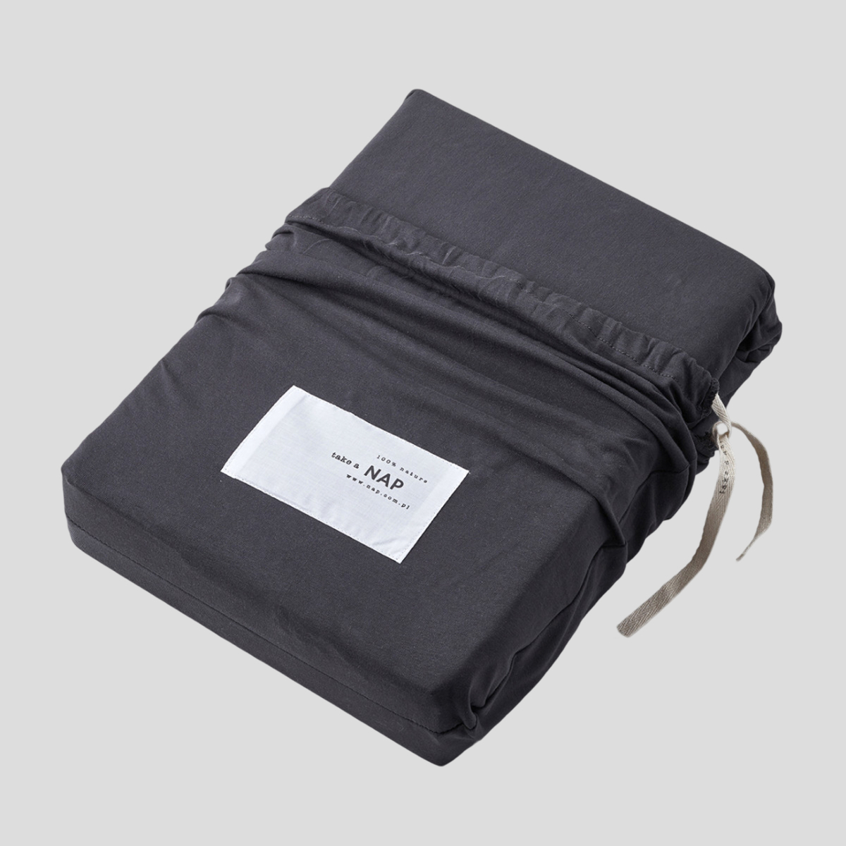 Prześcieradło z gumką Jersey Supreme GOTS Anthracite Grey NAP