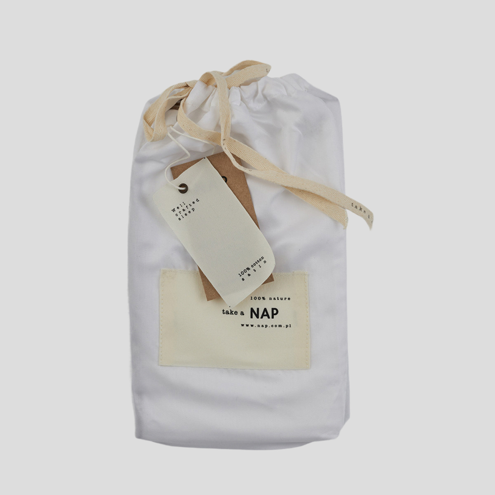 Poszewka na poduszkę Classic Satin White NAP