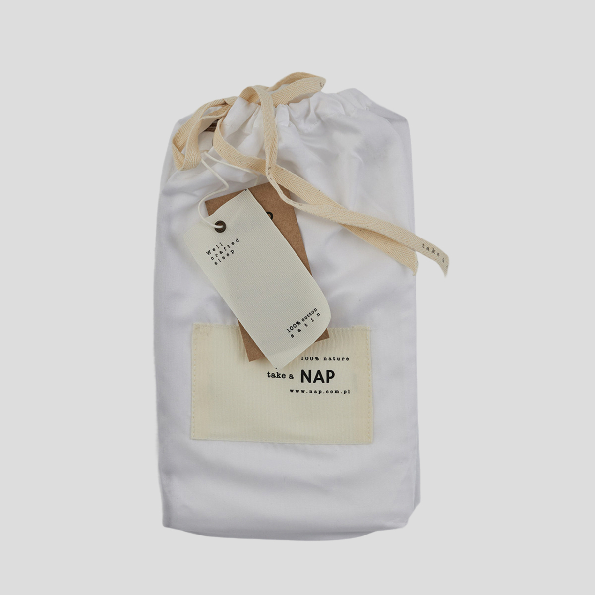 Poszewka na poduszkę Classic Satin White NAP