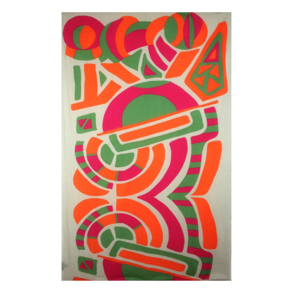 Szal z bawełny organicznej Cosmopolis Orange