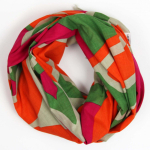 Szal z bawełny organicznej Cosmopolis Orange