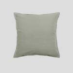 Poszewka na poduszkę lniano-bawełniana Moldura Sage NAP