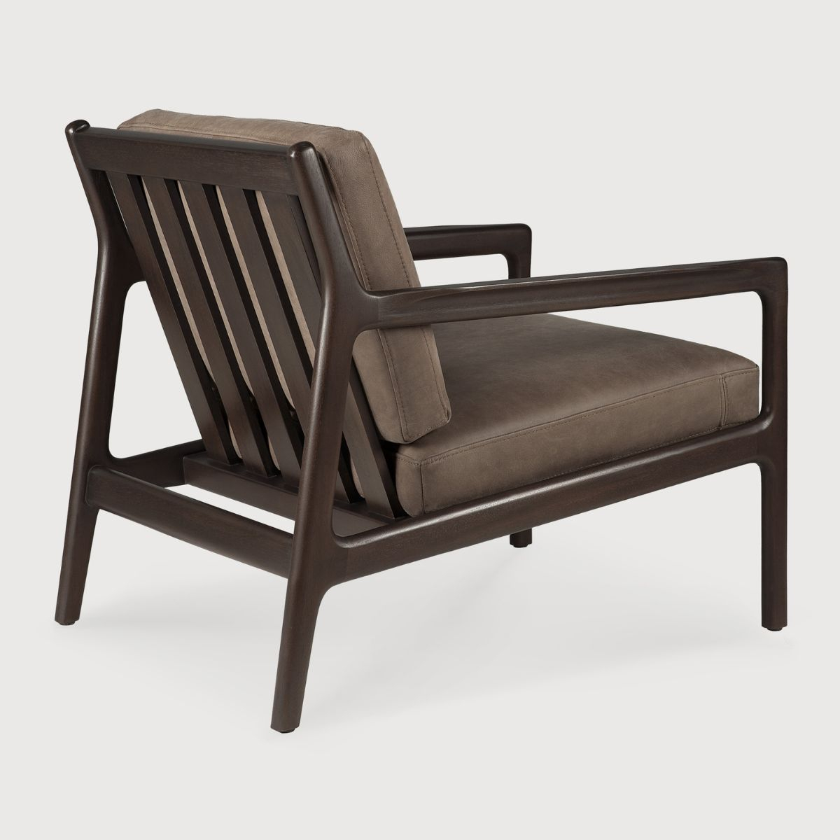 Fotel mahoniowy Jack skórzany Terra Nubuck