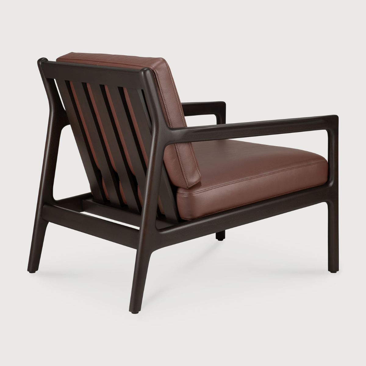 Fotel mahoniowy Jack skórzany Burgundy Leather