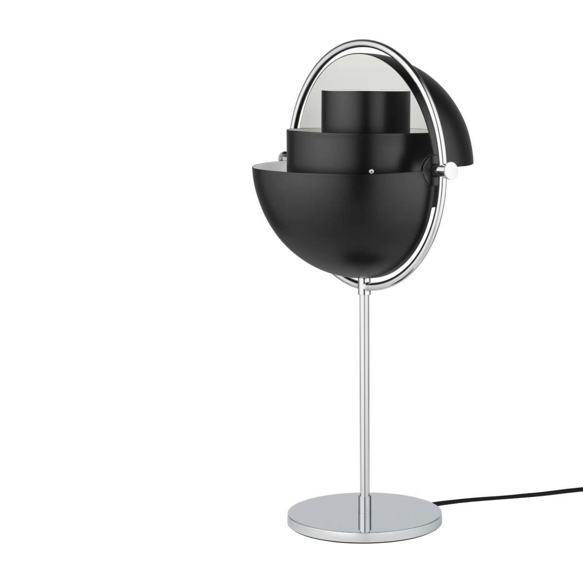 Lampa stołowa Multi-Lite Chrome Base Black Gubi
