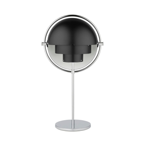 Lampa stołowa Multi-Lite Chrome Base Black Gubi