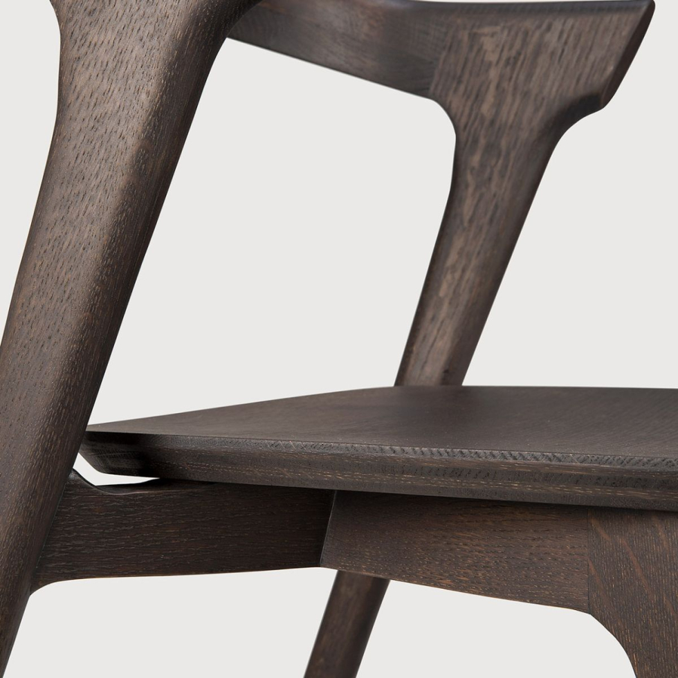 Krzesło Bok dębowe brązowe